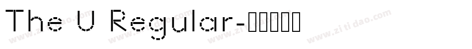 The U Regular字体转换